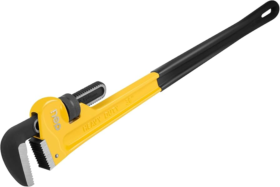 Kunci Pipa Deli EDL2536 (Pipe Wrench 36") Tugas Berat - Pegangan Kuat & Rahang Anti-Selip