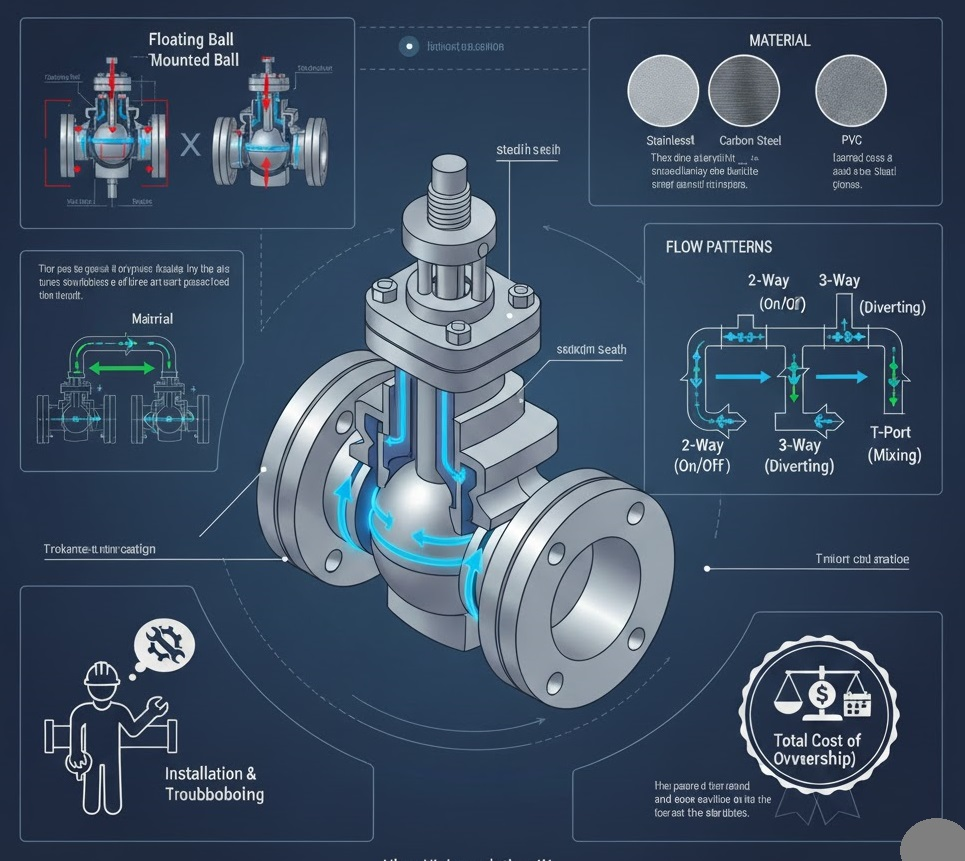 Perbedaan Ball Valve 2-Way vs 3-Way: Mana yang Tepat untuk Proyek Pipa Anda?